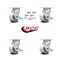 Service Caster 4 Inch Semi Steel Caster Set with Roller Bearings and Brake/Swivel Lock SCC SCC-30CS420-SSR-TLB-BSL-4 - alternate 5